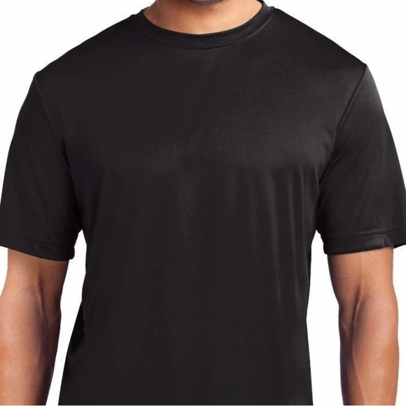 NEW 🔥 Port & Company PC380 Jet Black Performance Tee - Picture 3 of 4